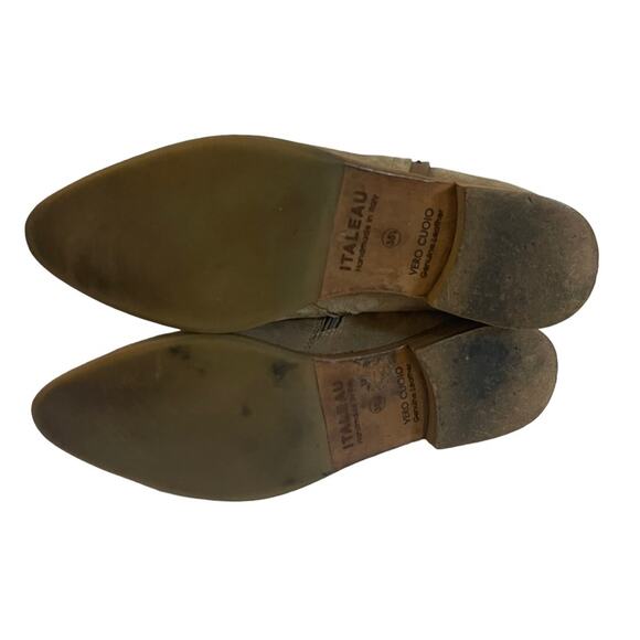 Italeau Miralda Brown Suede Ankle Booties - Picture 10 of 10